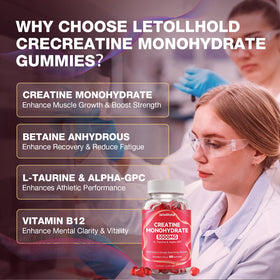 Emballage des gummies de créatine letollhold