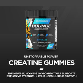 Emballage des Gummies de Créatine Monohydrate Bounce Pro