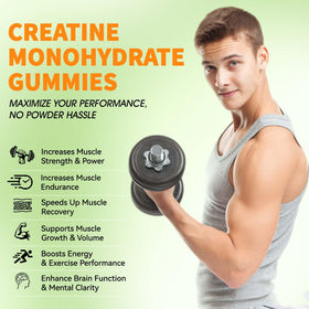 Emballage des gummies de créatine monohydrate LEAFORCE