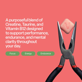 Emballage des Gummies de Créatine VYBRANCE LABS, vue latérale