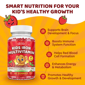 Emballage des gummies de fer dilib pour enfants