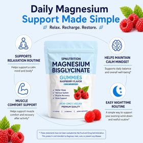 Emballage des gummies de magnésium bisglycinate SPNUTRITION