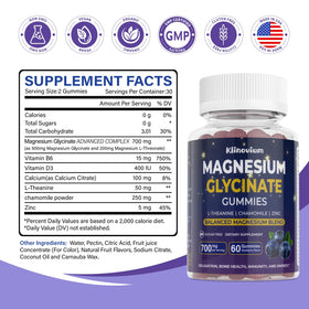 Emballage des gummies de magnésium glycinate Klinovium