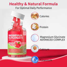 Emballage des gummies de magnésium glycinate Novomins