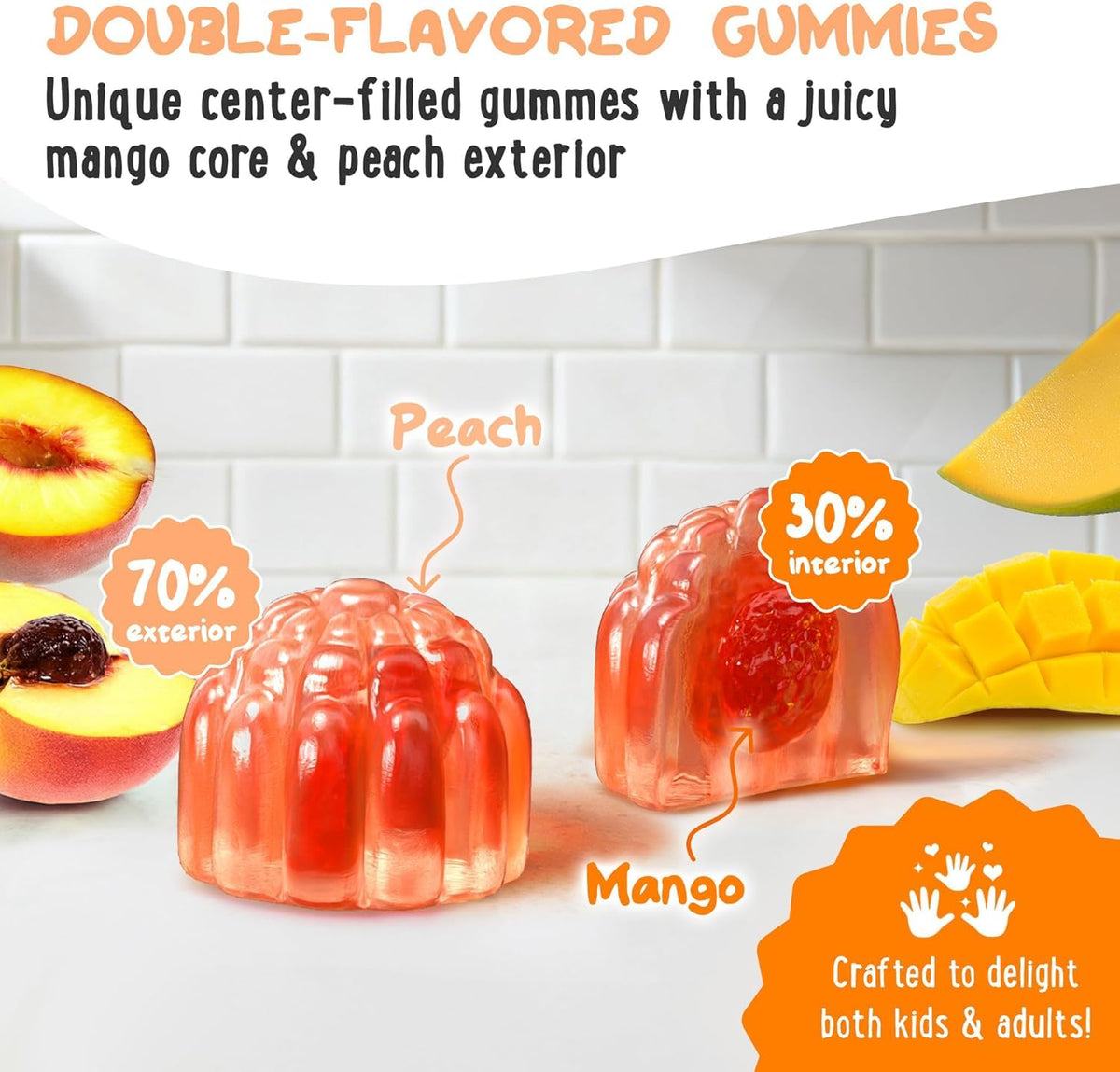 Emballage des gummies de magnésium glycinate OH MY CHEWY