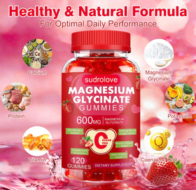 Emballage des gummies de magnésium glycinate sudrolove