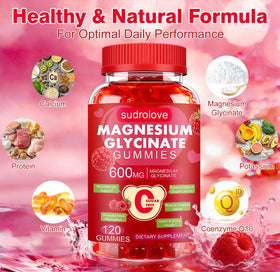 Emballage des gummies de magnésium glycinate sudrolove