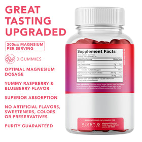 Emballage des gummies de magnésium PLANT.O NUTRITION