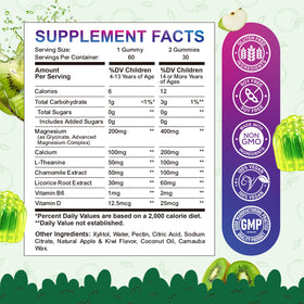 Emballage des Gummies de Magnésium ReviNutra, 249g