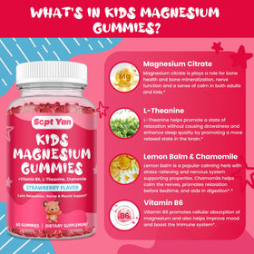 Emballage des Gummies de Magnésium SEPT YAN - 120 Gummies