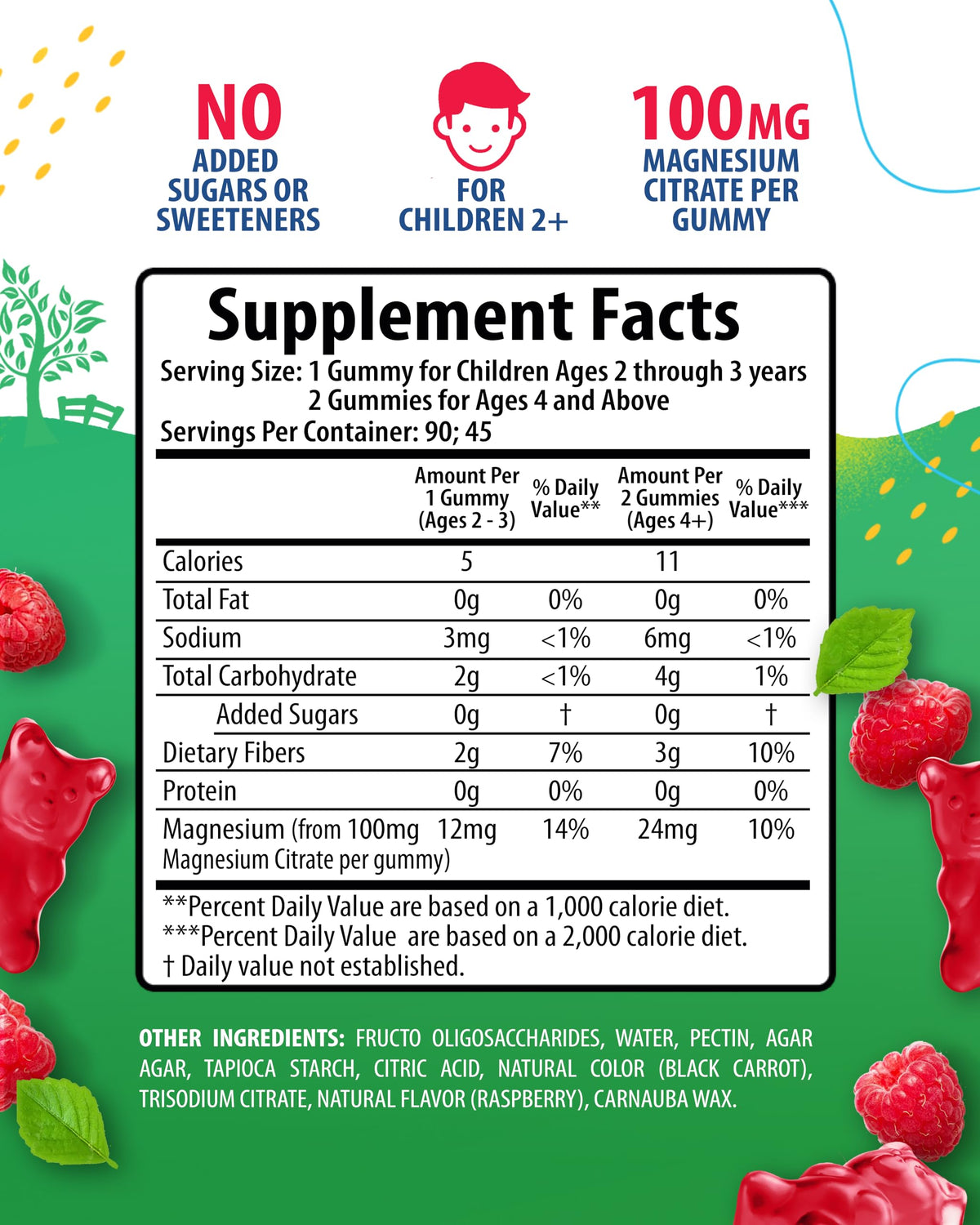Emballage des gummies de magnésium SUNNY SAM 90 unités