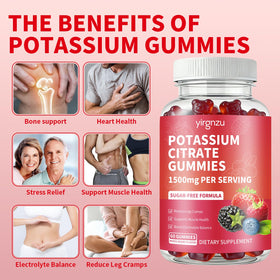 Emballage des gummies de Potassium yirgnzu 1500mg
