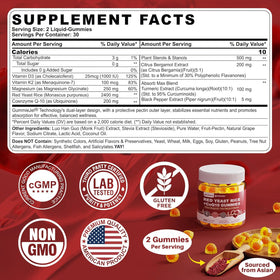 Emballage des gummies de riz rouge Nextdia, côté