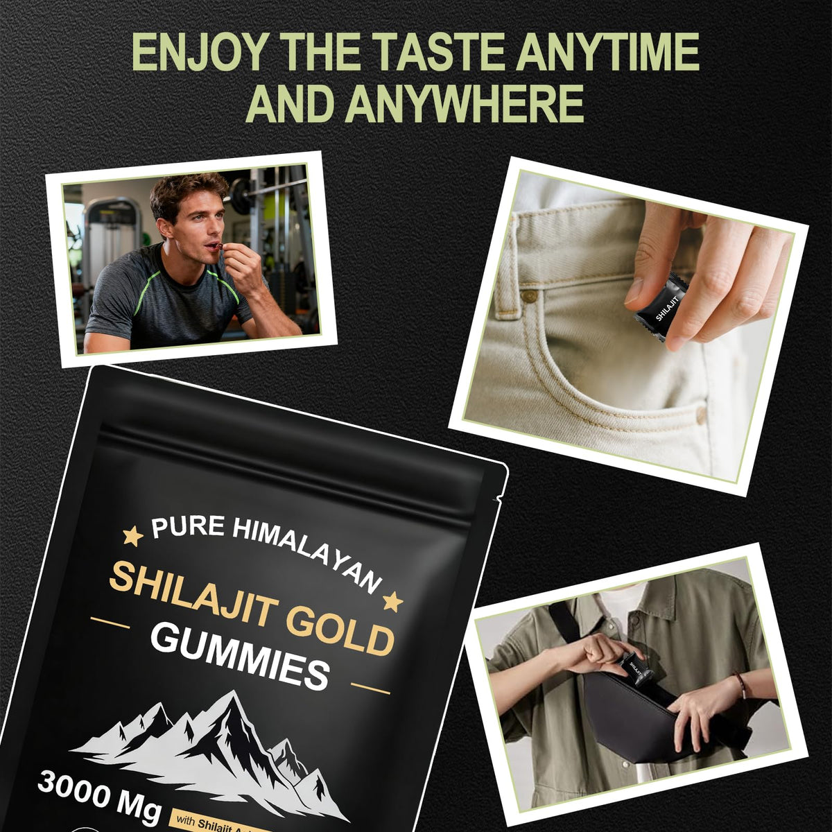 Emballage des Gummies de Shilajit Tideon 80 Gummies face avant