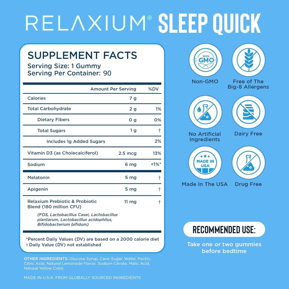 Emballage des Gummies de Sommeil daily wellness