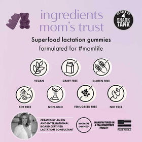 Emballage des gummies de soutien à la lactation Boobie Brands