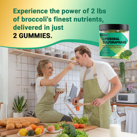 Emballage des gummies de sulforaphane ESSENJOYY avec informations nutritionnelles