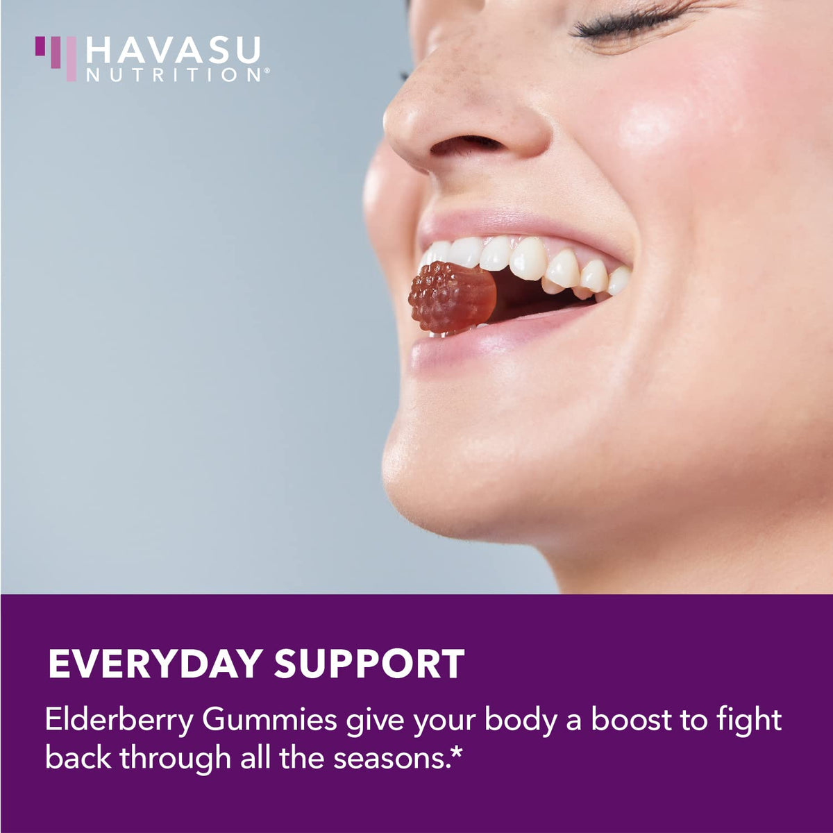 Emballage des gummies de sureau HAVASU NUTRITION
