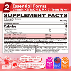 Emballage des gummies de vitamine K2 de Nextdia