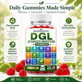 Emballage des gummies DGL Stomach Smoother NutraPerfecto