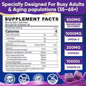 Emballage des gummies ELLAMENTZ avec informations nutritionnelles