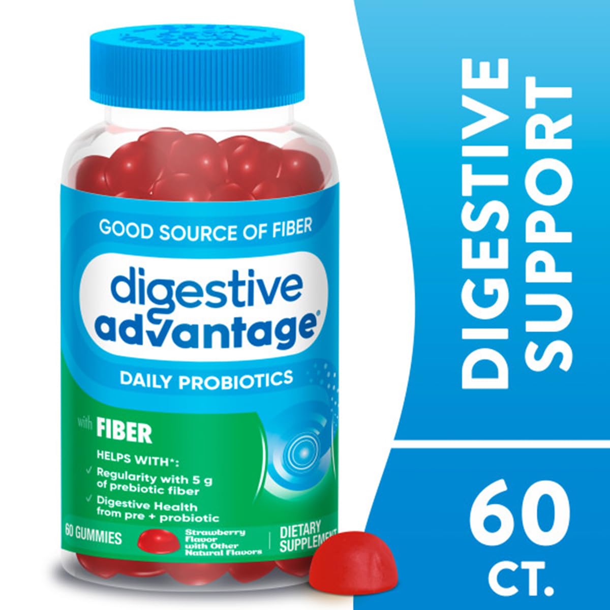 Emballage des Gummies Fibres Prébiotiques daily Advantage, 60 unités