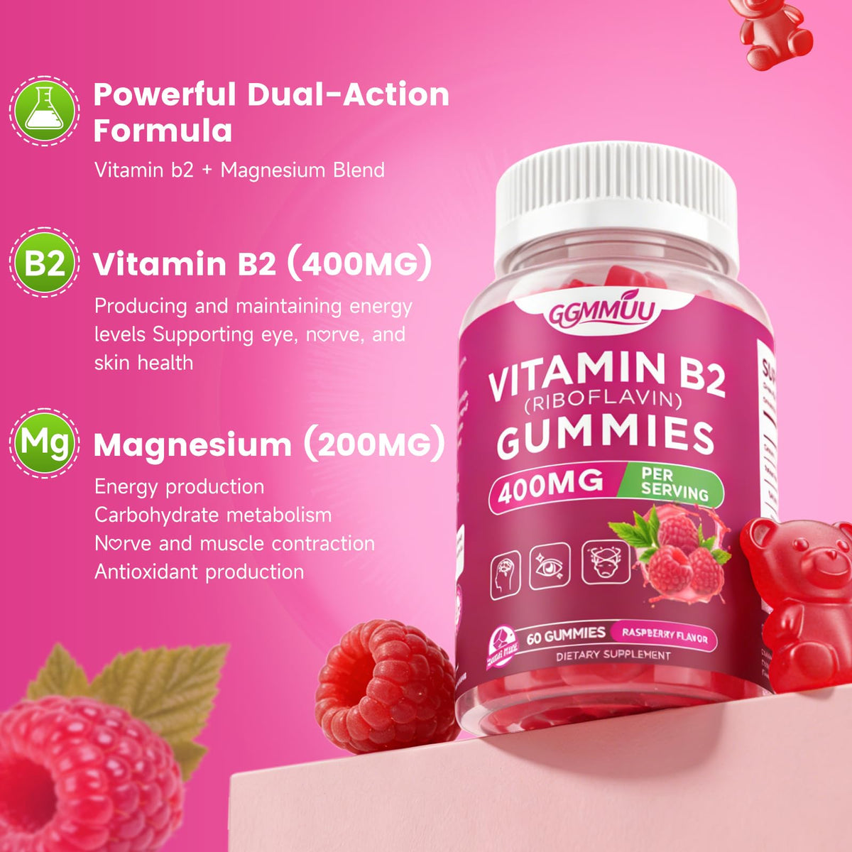 Emballage des gummies GGMMUU B2 400mg