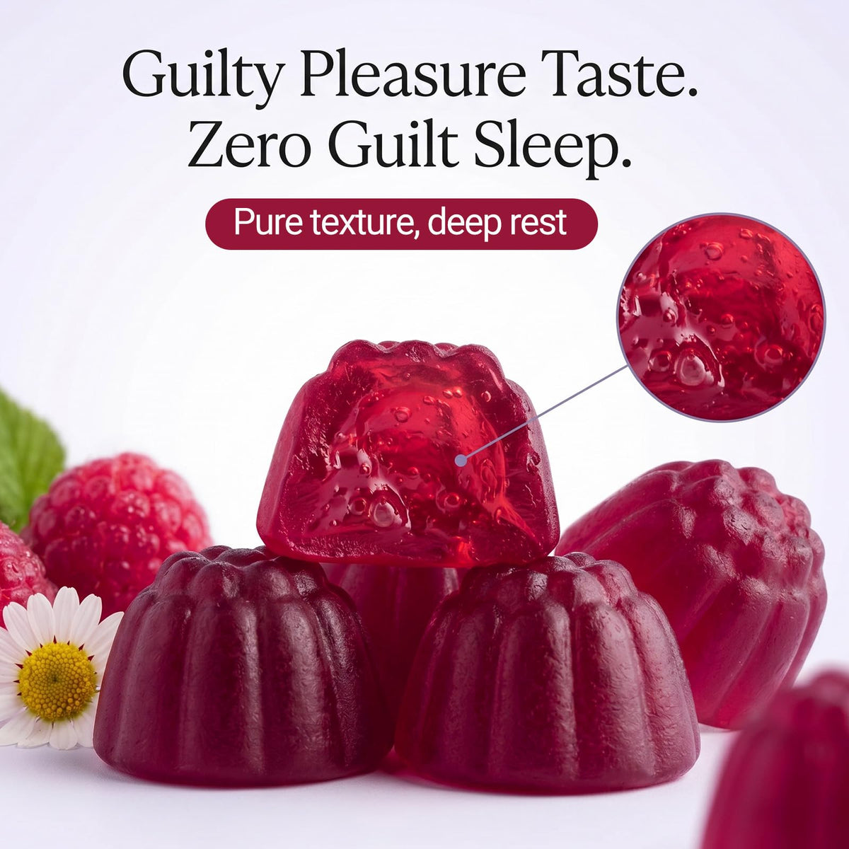 Emballage des gummies Glycine LTTLAODIZ, 60 unités