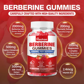 Emballage des Gummies Haohan Berbérine 2000mg