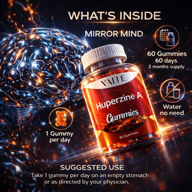 Emballage des Gummies Huperzine A de VAITE avec informations nutritionnelles
