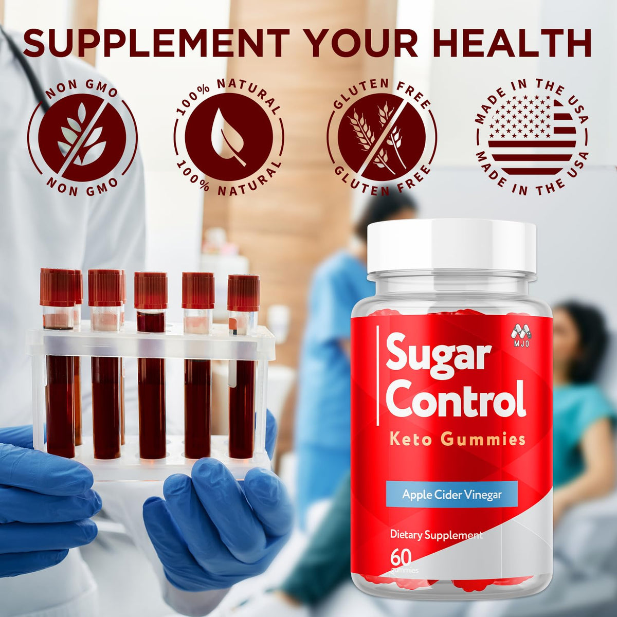Emballage des Gummies Keto SugarControl MJO