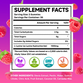 Emballage des gummies L-Lysine MEENCCD 1000mg