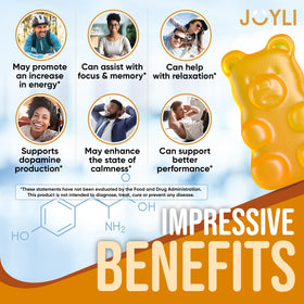 Emballage des gummies L-Tyrosine JOYLI Nutrition