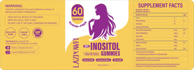 Emballage des gummies Lazpowfi à l'Inositol
