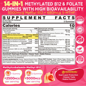 Emballage des gummies LILICARE Methyl B12 & Folate
