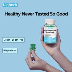 Emballage des gummies Liqherb Orotate de Lithium avec étiquette