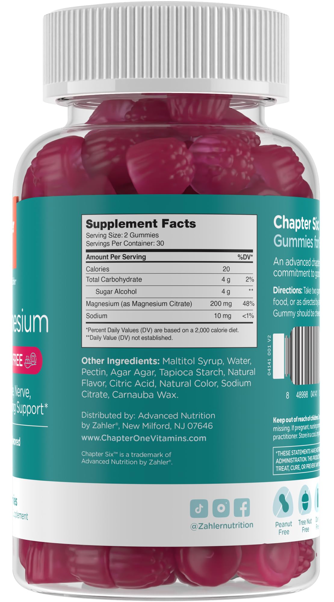 Emballage des gummies magnésium Zahler