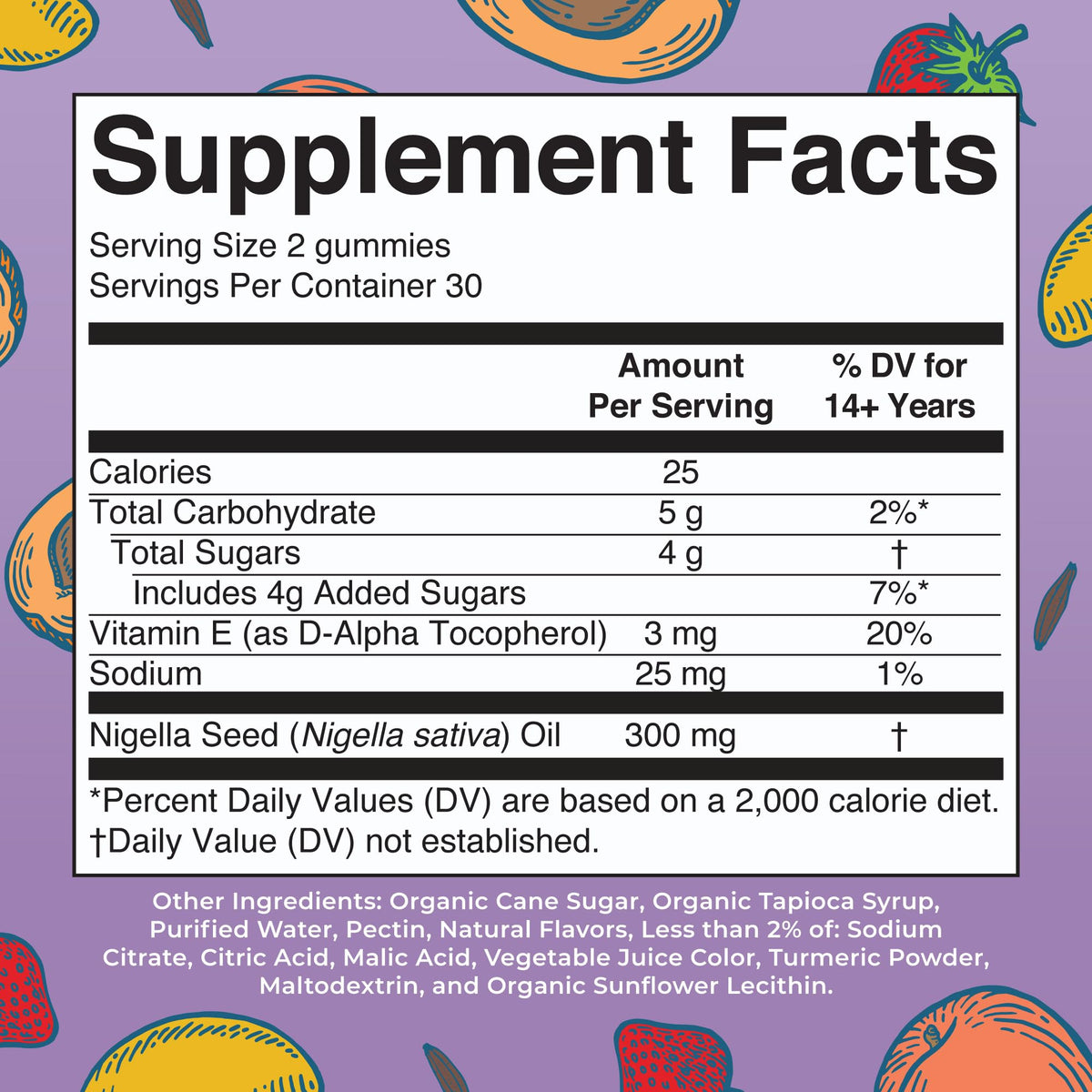Emballage des gummies MARYRUTH'S, 240g