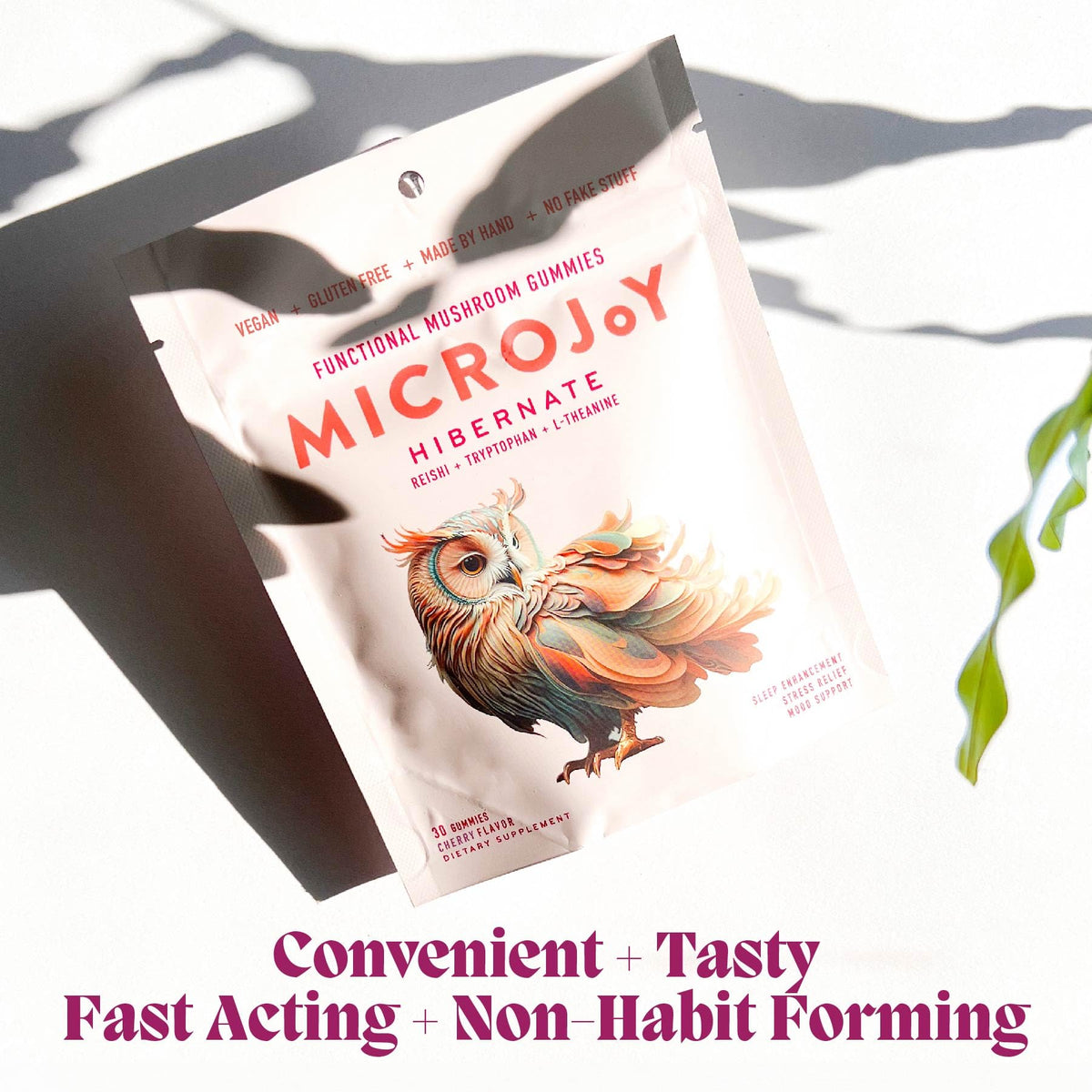 Emballage des gummies Microjoy avec informations nutritionnelles