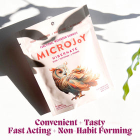 Emballage des gummies Microjoy avec informations nutritionnelles