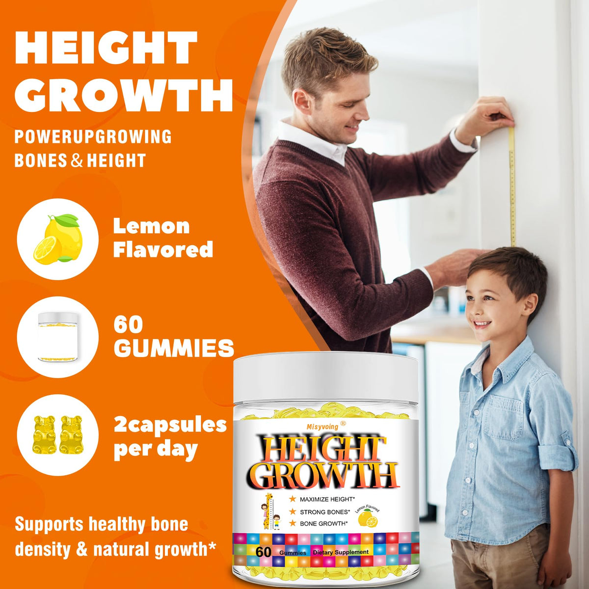 Emballage des Gummies Misyvoing de croisssance