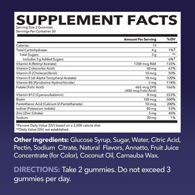 Emballage des gummies multivitamines HAVASU NUTRITION