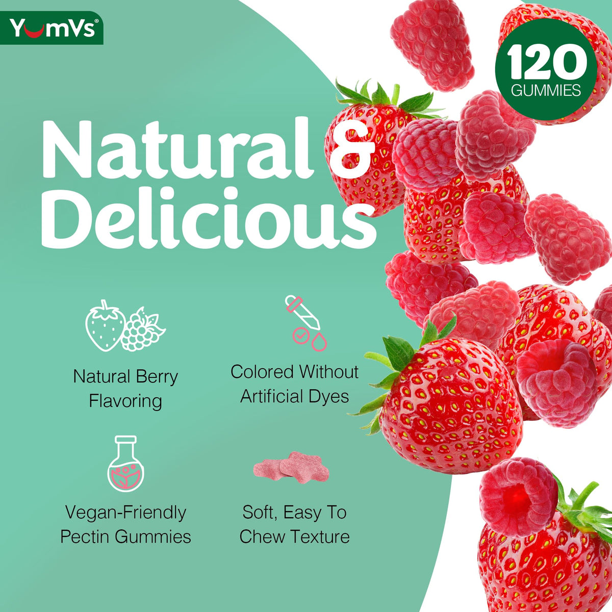 Emballage des gummies multivitamines YUM-V'S