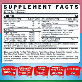 Emballage des Gummies Nextdia avec ingrédients listés