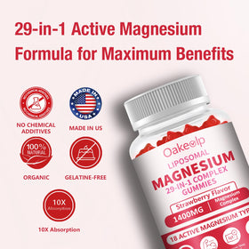 Emballage des gummies Oakevlp avec informations de dosage