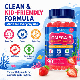 Emballage des gummies Oméga 3 BIGBIO