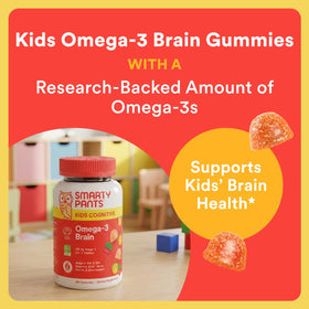 Emballage des gummies Omega-3 SmartyPants pour enfants