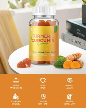Emballage des gummies ORGMO au curcuma et gingembre