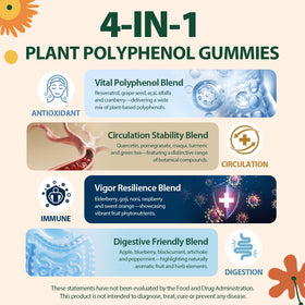 Emballage des Gummies Polyphénols Nepeolithia 60 Gummies
