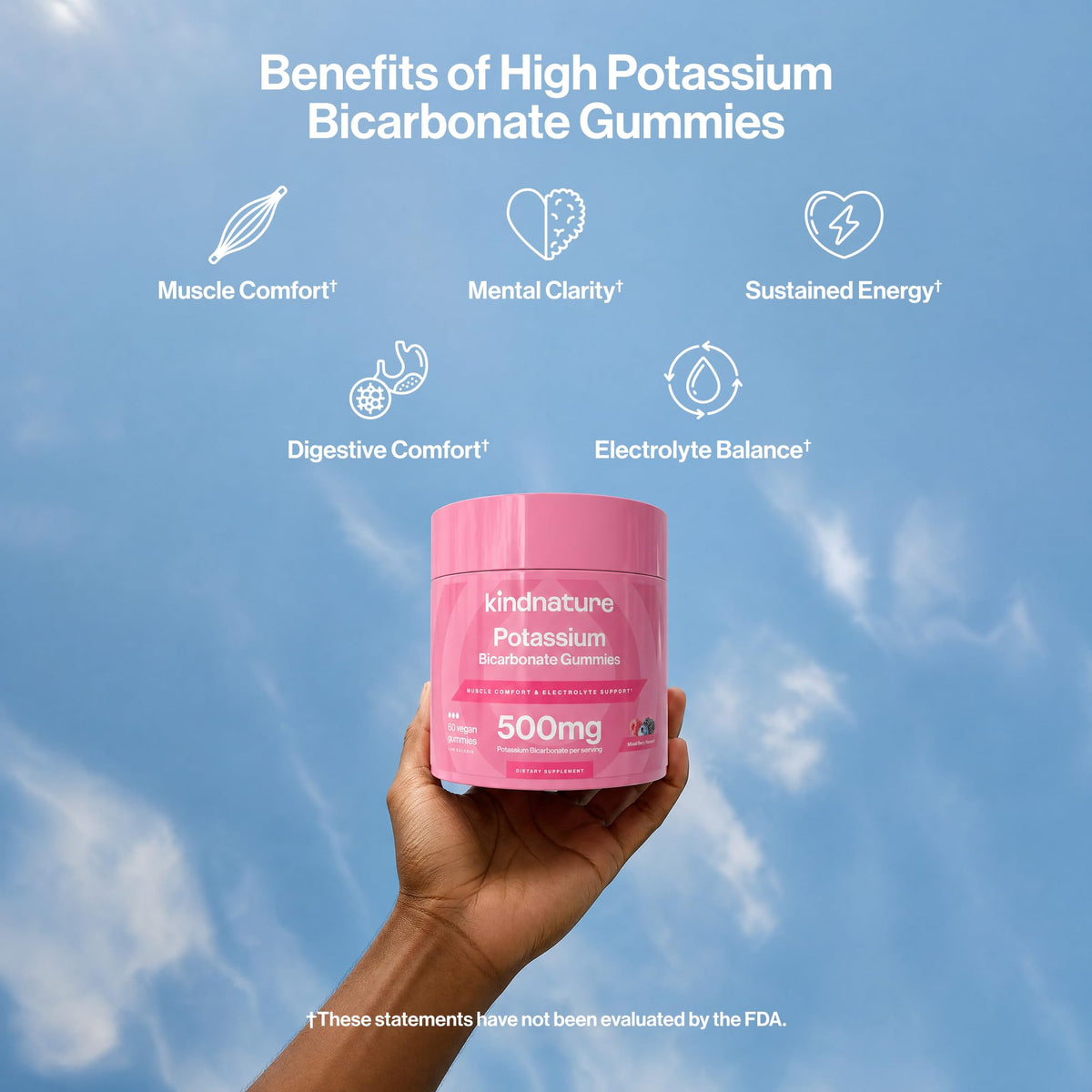 Emballage des gummies potassium pur kindnature